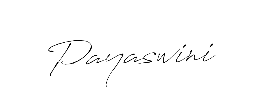 Design your own signature with our free online signature maker. With this signature software, you can create a handwritten (Antro_Vectra) signature for name Payaswini. Payaswini signature style 6 images and pictures png