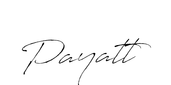 Design your own signature with our free online signature maker. With this signature software, you can create a handwritten (Antro_Vectra) signature for name Payatt. Payatt signature style 6 images and pictures png