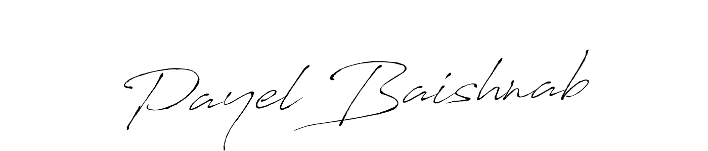 Payel Baishnab stylish signature style. Best Handwritten Sign (Antro_Vectra) for my name. Handwritten Signature Collection Ideas for my name Payel Baishnab. Payel Baishnab signature style 6 images and pictures png