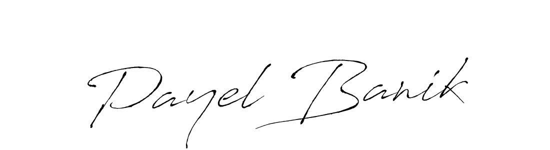 Create a beautiful signature design for name Payel Banik. With this signature (Antro_Vectra) fonts, you can make a handwritten signature for free. Payel Banik signature style 6 images and pictures png