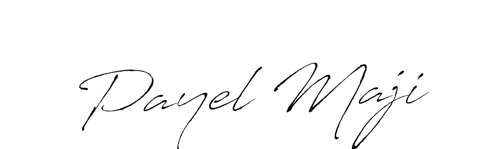 Use a signature maker to create a handwritten signature online. With this signature software, you can design (Antro_Vectra) your own signature for name Payel Maji. Payel Maji signature style 6 images and pictures png