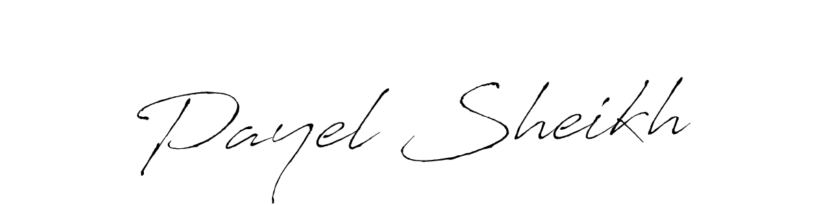 Also we have Payel Sheikh name is the best signature style. Create professional handwritten signature collection using Antro_Vectra autograph style. Payel Sheikh signature style 6 images and pictures png