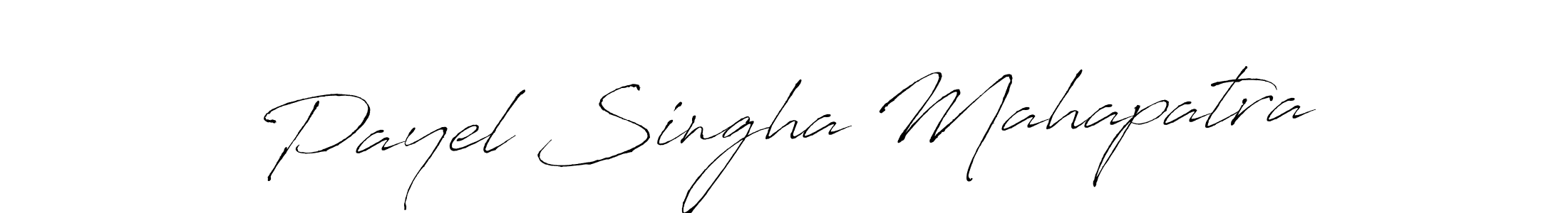 How to make Payel Singha Mahapatra name signature. Use Antro_Vectra style for creating short signs online. This is the latest handwritten sign. Payel Singha Mahapatra signature style 6 images and pictures png