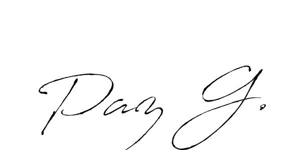 It looks lik you need a new signature style for name Paz G.. Design unique handwritten (Antro_Vectra) signature with our free signature maker in just a few clicks. Paz G. signature style 6 images and pictures png