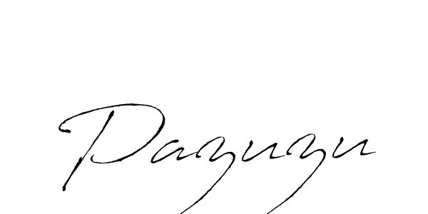 Make a beautiful signature design for name Pazuzu. With this signature (Antro_Vectra) style, you can create a handwritten signature for free. Pazuzu signature style 6 images and pictures png