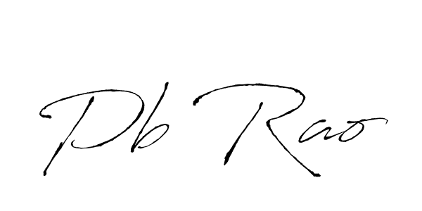 Use a signature maker to create a handwritten signature online. With this signature software, you can design (Antro_Vectra) your own signature for name Pb Rao. Pb Rao signature style 6 images and pictures png