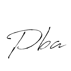 Design your own signature with our free online signature maker. With this signature software, you can create a handwritten (Antro_Vectra) signature for name Pba. Pba signature style 6 images and pictures png