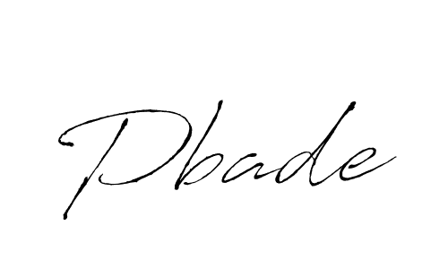 Create a beautiful signature design for name Pbade. With this signature (Antro_Vectra) fonts, you can make a handwritten signature for free. Pbade signature style 6 images and pictures png