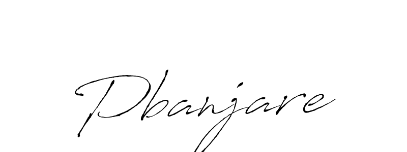 Also we have Pbanjare name is the best signature style. Create professional handwritten signature collection using Antro_Vectra autograph style. Pbanjare signature style 6 images and pictures png