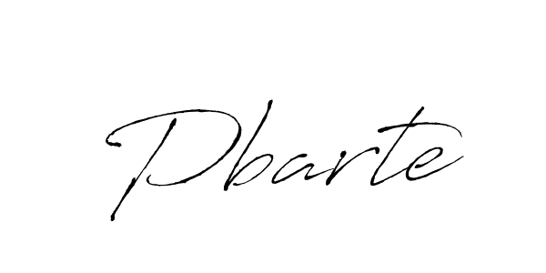 Make a beautiful signature design for name Pbarte. With this signature (Antro_Vectra) style, you can create a handwritten signature for free. Pbarte signature style 6 images and pictures png