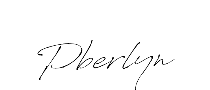 Design your own signature with our free online signature maker. With this signature software, you can create a handwritten (Antro_Vectra) signature for name Pberlyn. Pberlyn signature style 6 images and pictures png