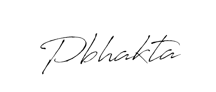 Create a beautiful signature design for name Pbhakta. With this signature (Antro_Vectra) fonts, you can make a handwritten signature for free. Pbhakta signature style 6 images and pictures png
