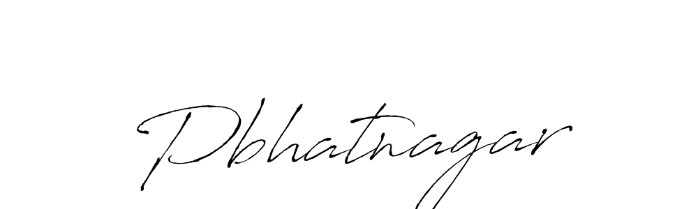 Create a beautiful signature design for name Pbhatnagar. With this signature (Antro_Vectra) fonts, you can make a handwritten signature for free. Pbhatnagar signature style 6 images and pictures png