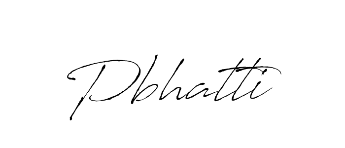 Use a signature maker to create a handwritten signature online. With this signature software, you can design (Antro_Vectra) your own signature for name Pbhatti. Pbhatti signature style 6 images and pictures png