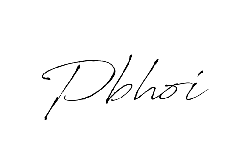 Create a beautiful signature design for name Pbhoi. With this signature (Antro_Vectra) fonts, you can make a handwritten signature for free. Pbhoi signature style 6 images and pictures png