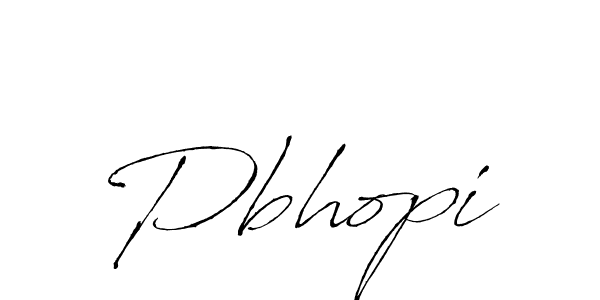 Also we have Pbhopi name is the best signature style. Create professional handwritten signature collection using Antro_Vectra autograph style. Pbhopi signature style 6 images and pictures png