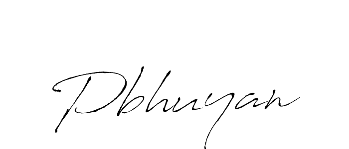 Design your own signature with our free online signature maker. With this signature software, you can create a handwritten (Antro_Vectra) signature for name Pbhuyan. Pbhuyan signature style 6 images and pictures png