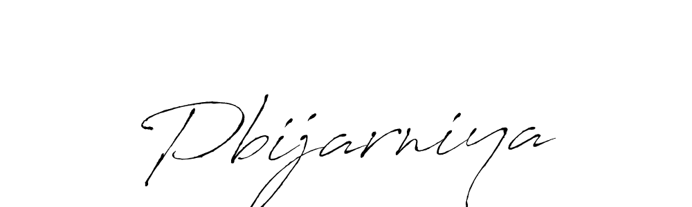 Create a beautiful signature design for name Pbijarniya. With this signature (Antro_Vectra) fonts, you can make a handwritten signature for free. Pbijarniya signature style 6 images and pictures png