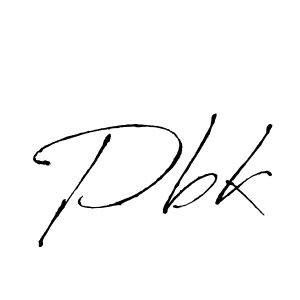 Also we have Pbk name is the best signature style. Create professional handwritten signature collection using Antro_Vectra autograph style. Pbk signature style 6 images and pictures png