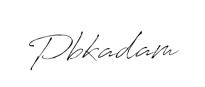 Make a beautiful signature design for name Pbkadam. With this signature (Antro_Vectra) style, you can create a handwritten signature for free. Pbkadam signature style 6 images and pictures png