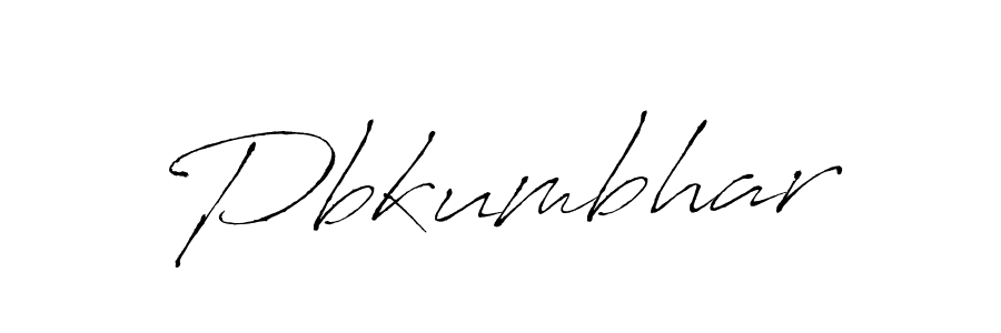 Pbkumbhar stylish signature style. Best Handwritten Sign (Antro_Vectra) for my name. Handwritten Signature Collection Ideas for my name Pbkumbhar. Pbkumbhar signature style 6 images and pictures png