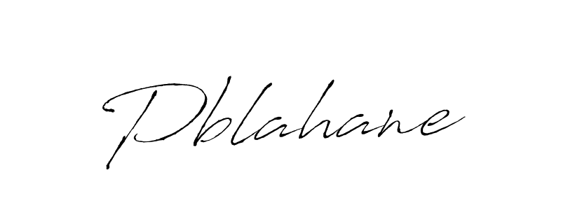 How to make Pblahane name signature. Use Antro_Vectra style for creating short signs online. This is the latest handwritten sign. Pblahane signature style 6 images and pictures png