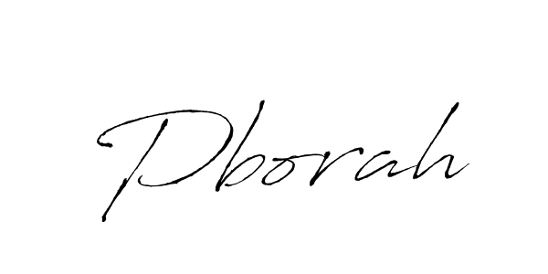The best way (Antro_Vectra) to make a short signature is to pick only two or three words in your name. The name Pborah include a total of six letters. For converting this name. Pborah signature style 6 images and pictures png