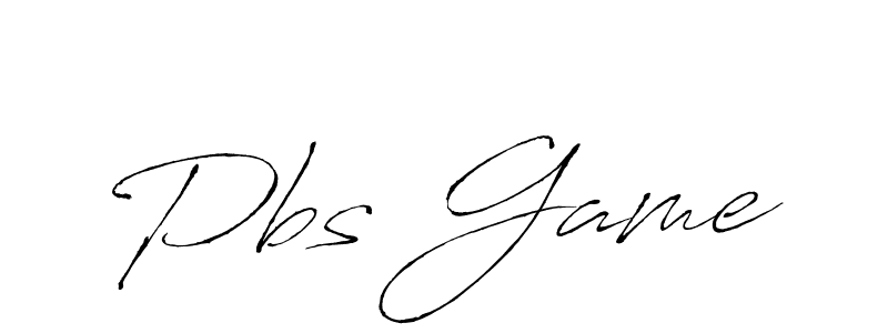 Pbs Game stylish signature style. Best Handwritten Sign (Antro_Vectra) for my name. Handwritten Signature Collection Ideas for my name Pbs Game. Pbs Game signature style 6 images and pictures png