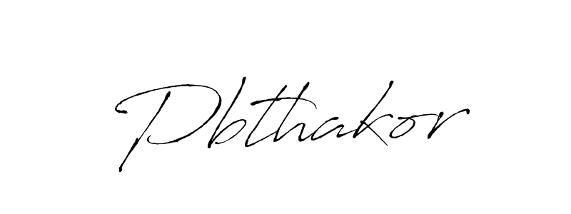 Design your own signature with our free online signature maker. With this signature software, you can create a handwritten (Antro_Vectra) signature for name Pbthakor. Pbthakor signature style 6 images and pictures png