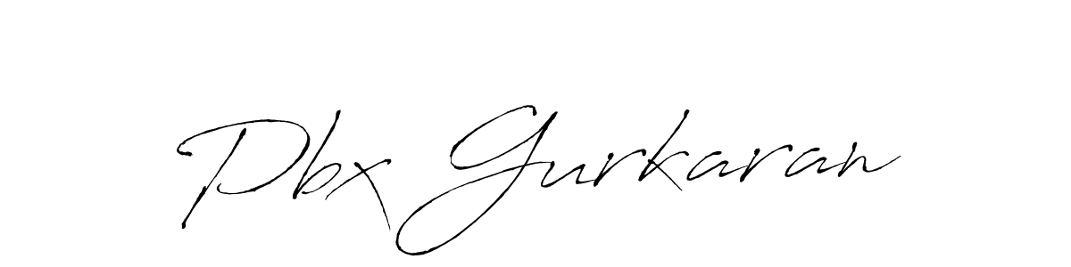 How to make Pbx Gurkaran name signature. Use Antro_Vectra style for creating short signs online. This is the latest handwritten sign. Pbx Gurkaran signature style 6 images and pictures png