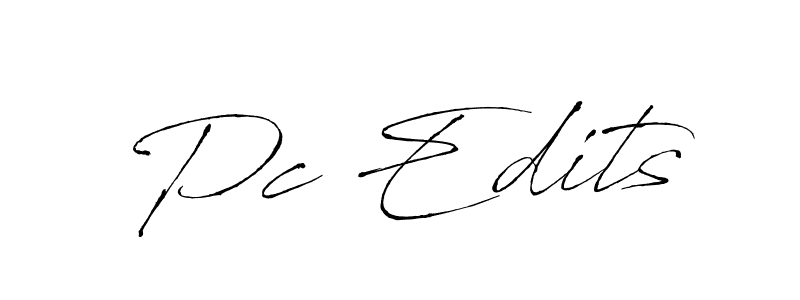 Also we have Pc Edits name is the best signature style. Create professional handwritten signature collection using Antro_Vectra autograph style. Pc Edits signature style 6 images and pictures png