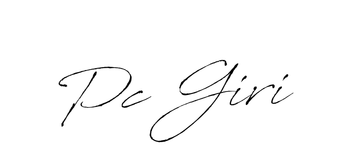Similarly Antro_Vectra is the best handwritten signature design. Signature creator online .You can use it as an online autograph creator for name Pc Giri. Pc Giri signature style 6 images and pictures png