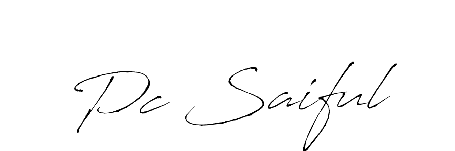 Antro_Vectra is a professional signature style that is perfect for those who want to add a touch of class to their signature. It is also a great choice for those who want to make their signature more unique. Get Pc Saiful name to fancy signature for free. Pc Saiful signature style 6 images and pictures png