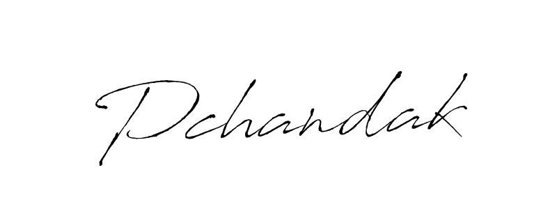 How to make Pchandak name signature. Use Antro_Vectra style for creating short signs online. This is the latest handwritten sign. Pchandak signature style 6 images and pictures png