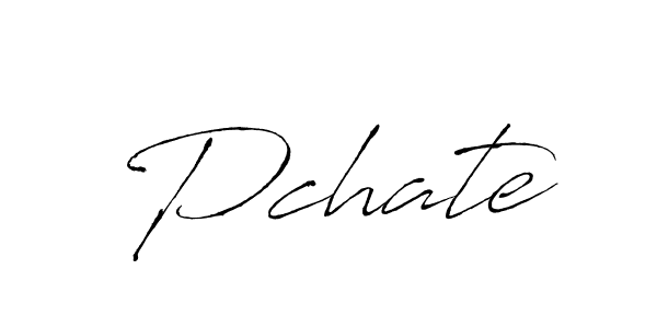 Use a signature maker to create a handwritten signature online. With this signature software, you can design (Antro_Vectra) your own signature for name Pchate. Pchate signature style 6 images and pictures png