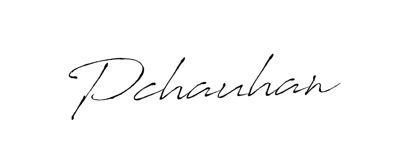 Use a signature maker to create a handwritten signature online. With this signature software, you can design (Antro_Vectra) your own signature for name Pchauhan. Pchauhan signature style 6 images and pictures png