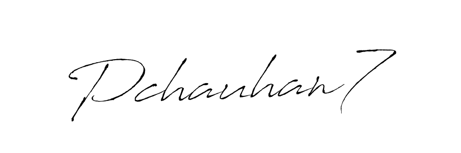 Antro_Vectra is a professional signature style that is perfect for those who want to add a touch of class to their signature. It is also a great choice for those who want to make their signature more unique. Get Pchauhan7 name to fancy signature for free. Pchauhan7 signature style 6 images and pictures png