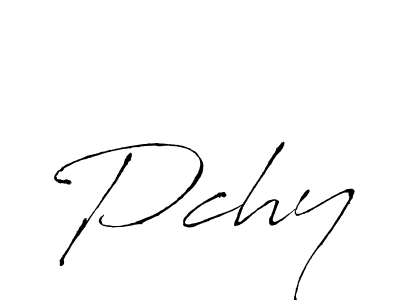 Antro_Vectra is a professional signature style that is perfect for those who want to add a touch of class to their signature. It is also a great choice for those who want to make their signature more unique. Get Pchy name to fancy signature for free. Pchy signature style 6 images and pictures png