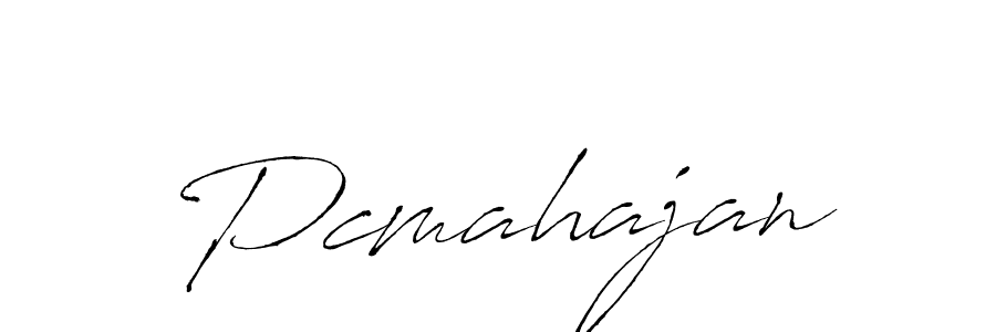 How to make Pcmahajan name signature. Use Antro_Vectra style for creating short signs online. This is the latest handwritten sign. Pcmahajan signature style 6 images and pictures png