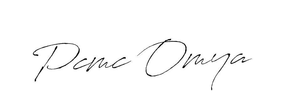 Make a beautiful signature design for name Pcmc Omya. With this signature (Antro_Vectra) style, you can create a handwritten signature for free. Pcmc Omya signature style 6 images and pictures png