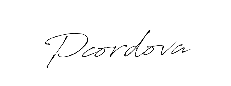 Make a beautiful signature design for name Pcordova. With this signature (Antro_Vectra) style, you can create a handwritten signature for free. Pcordova signature style 6 images and pictures png