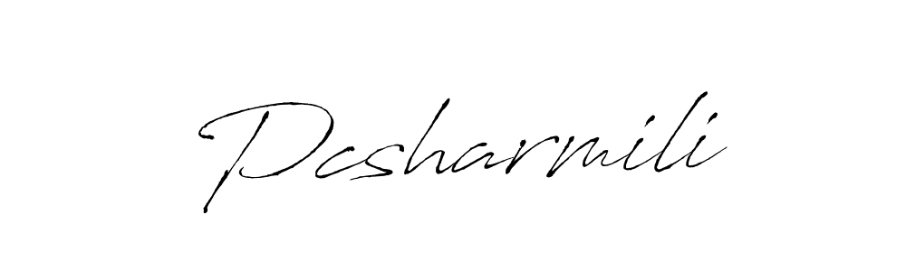 Create a beautiful signature design for name Pcsharmili. With this signature (Antro_Vectra) fonts, you can make a handwritten signature for free. Pcsharmili signature style 6 images and pictures png