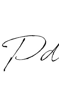 Make a beautiful signature design for name Pd. With this signature (Antro_Vectra) style, you can create a handwritten signature for free. Pd signature style 6 images and pictures png