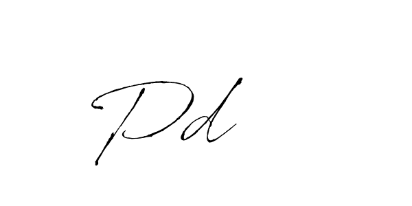 How to Draw Pd     signature style? Antro_Vectra is a latest design signature styles for name Pd    . Pd     signature style 6 images and pictures png