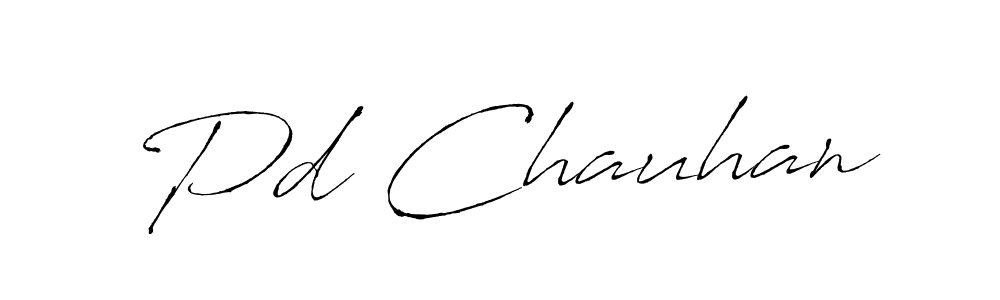 How to make Pd Chauhan name signature. Use Antro_Vectra style for creating short signs online. This is the latest handwritten sign. Pd Chauhan signature style 6 images and pictures png