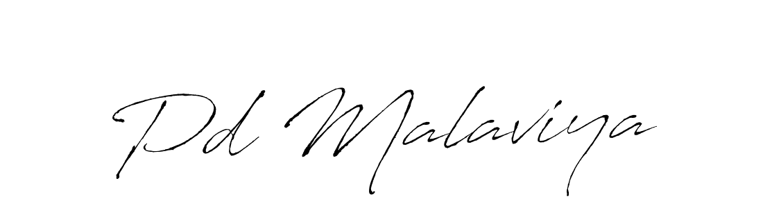 Design your own signature with our free online signature maker. With this signature software, you can create a handwritten (Antro_Vectra) signature for name Pd Malaviya. Pd Malaviya signature style 6 images and pictures png