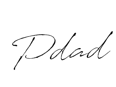 Create a beautiful signature design for name Pdad. With this signature (Antro_Vectra) fonts, you can make a handwritten signature for free. Pdad signature style 6 images and pictures png