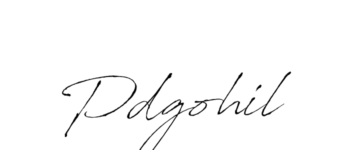 Pdgohil stylish signature style. Best Handwritten Sign (Antro_Vectra) for my name. Handwritten Signature Collection Ideas for my name Pdgohil. Pdgohil signature style 6 images and pictures png