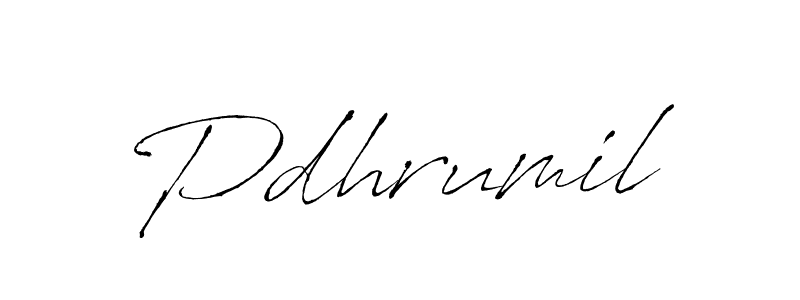 The best way (Antro_Vectra) to make a short signature is to pick only two or three words in your name. The name Pdhrumil include a total of six letters. For converting this name. Pdhrumil signature style 6 images and pictures png