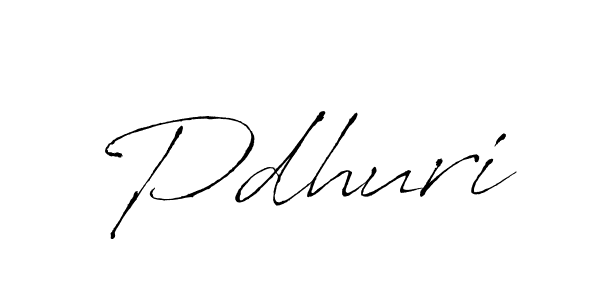 Create a beautiful signature design for name Pdhuri. With this signature (Antro_Vectra) fonts, you can make a handwritten signature for free. Pdhuri signature style 6 images and pictures png